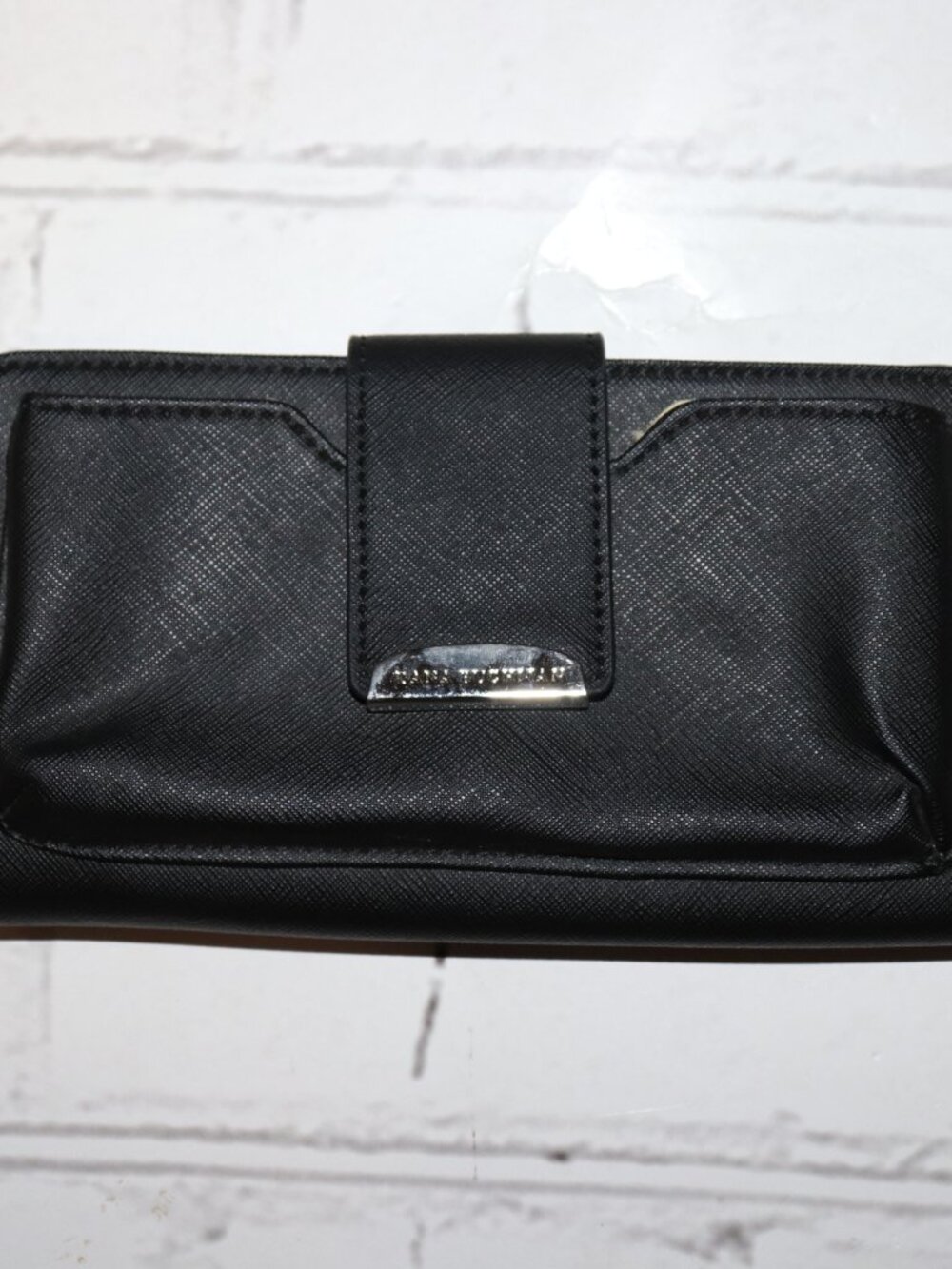 Dana Buchman Black Wallet · 4.25" x 8.25" · Textured Look